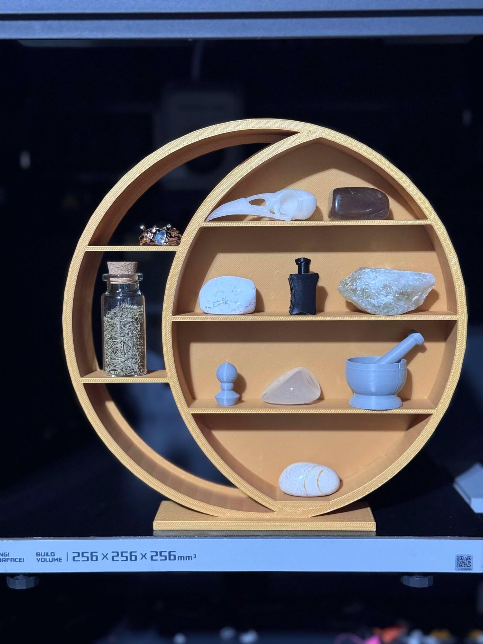 Miniature 3D Printed Shelf|tiny Display Shelf for Crystals, Stones ...