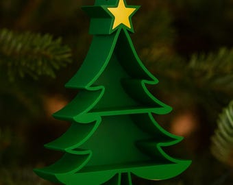 Miniatur Weihnachtsbaum Ornament Regal | Präsentiere deine liebste Buchreihe