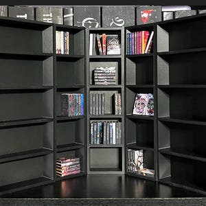 Miniature Billy Bookshelf for 1.1in tall books| Mini Bookcase| Books| Miniature Doll House | Book shelf| 3d printed | Handmade| TBR|