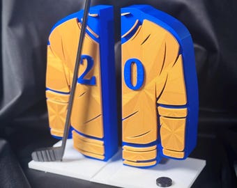 Hockey book ends shelf decor | Gifts | Books | hockey romance | Sports gift | Customizable