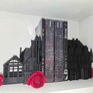 Book ends | dark romance | billionaire romance| Mansion greenhouse shelf decor | Gifts | Fantasy | Books | Haunting Hunting Adeline inspired