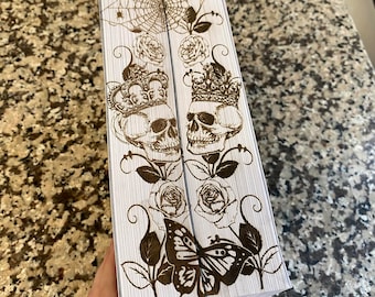 Laser-Engraved Book Edge Art | Gothic Decorative Hardcover | Collector Gift for Readers