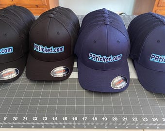 Flexfit Custom Embroidered Caps - 12 pieces