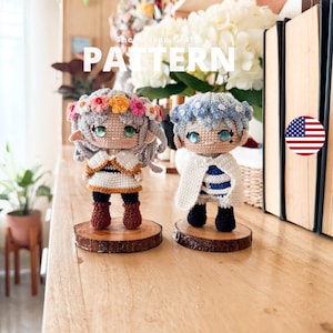 Patrón Amigurumi mago elfo y héroe