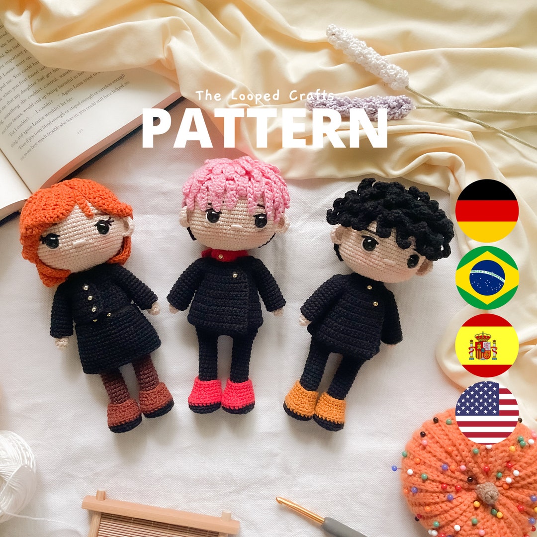 Curse Sorcerer Amigurumi Patterns - Etsy