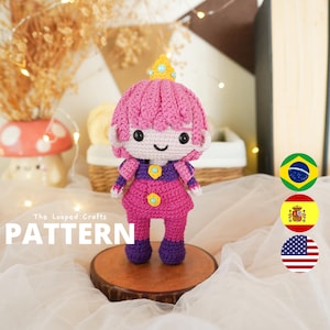 Adventure Mini Gender tausch Prince Gum inspiriertes Amigurumi Muster