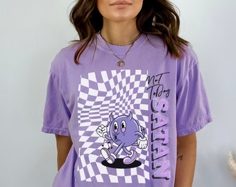 Not today Satan Comfort Colors Pump cover Crossfit shirt Gym shirt Workout shirts Funny workout shirt Faith based shirt Christian shirts