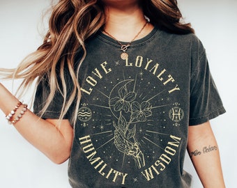 February Birth flower shirt Birth month flower Pisces gifts Aquarius gifts Birth flower gift Cottagecore shirt Mystical shirt Flower shirt