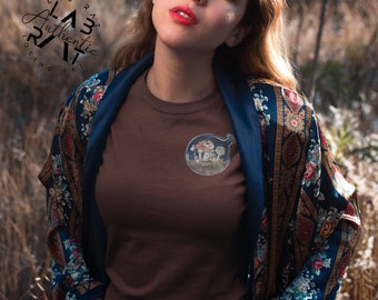 Goblincore Pilz Shirt Goblincore Kleidung Fee Grunge Fairycore Alt Kleidung Witchy Kleidung Frosch Shirt Dark cottagecore Mystical Shirt