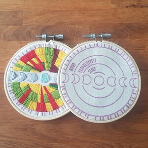 Wellness Stitch Journal, 31 Day Moon Phase Chart - Zelfzorg, Wellness, Zelfcadeau, Cadeau, Welzijn
