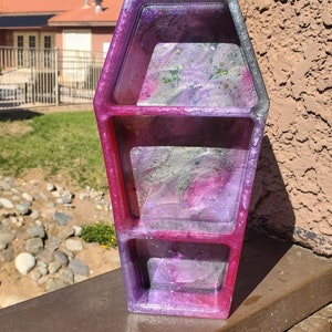 Coffin Shelf // MADE TO ORDER // Crystal Shelf / Display / Divided Tray / Wall Décor / Office Supplies /