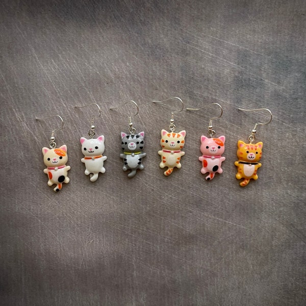 Kitten Earrings Etsy