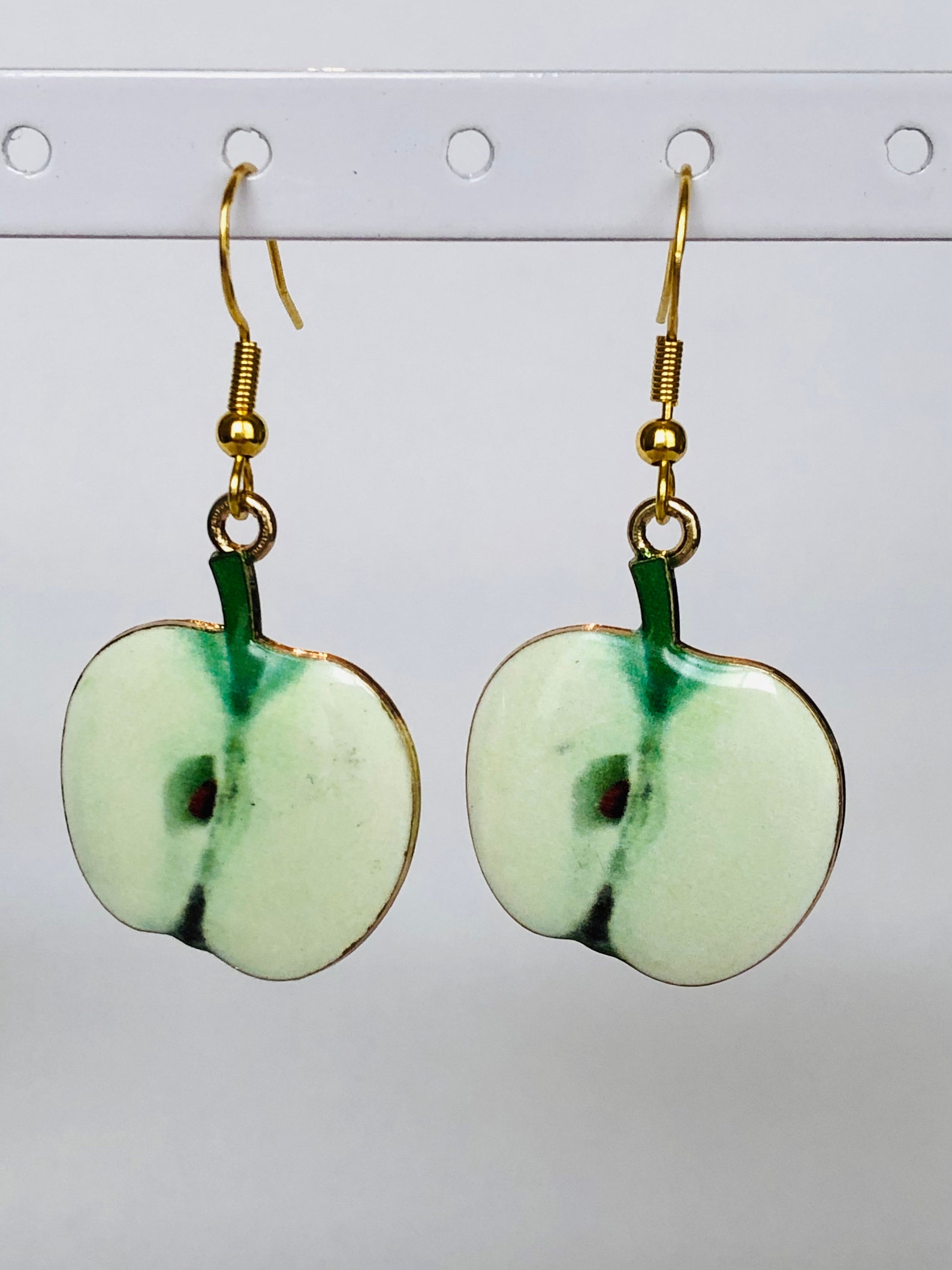 Fruit Slice Earrings Assorted Fruits Gold Hooks Hypoallergenic Etsy