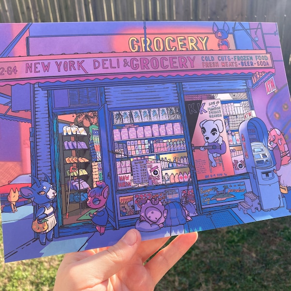 Animal Crossing Inspired Bodega Artwork - PHYSICAL PRINT