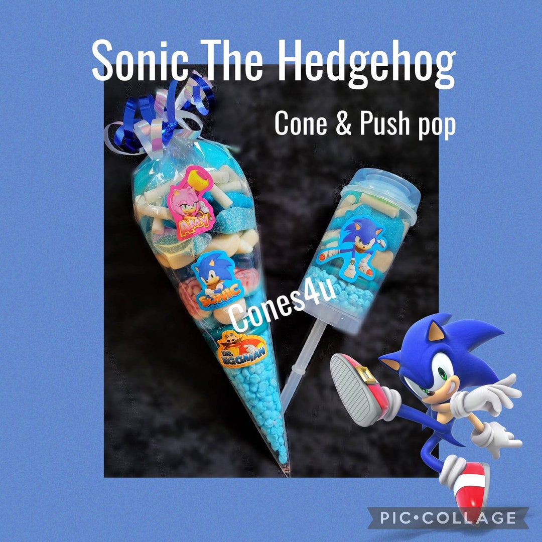 SONIC the Hedgehog Themed Sweet Cones and Other Treats Etsy