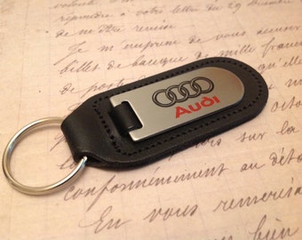 Audi Q2 Leather Keyring Handmade Laser Cut Gift Audi Q2 Leather Keyring Handmade Laser Cut Gift