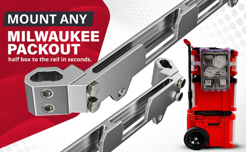 Photo inspiration: Visual Reference: Tool Rail Mount Compatible With Milwaukee Packout