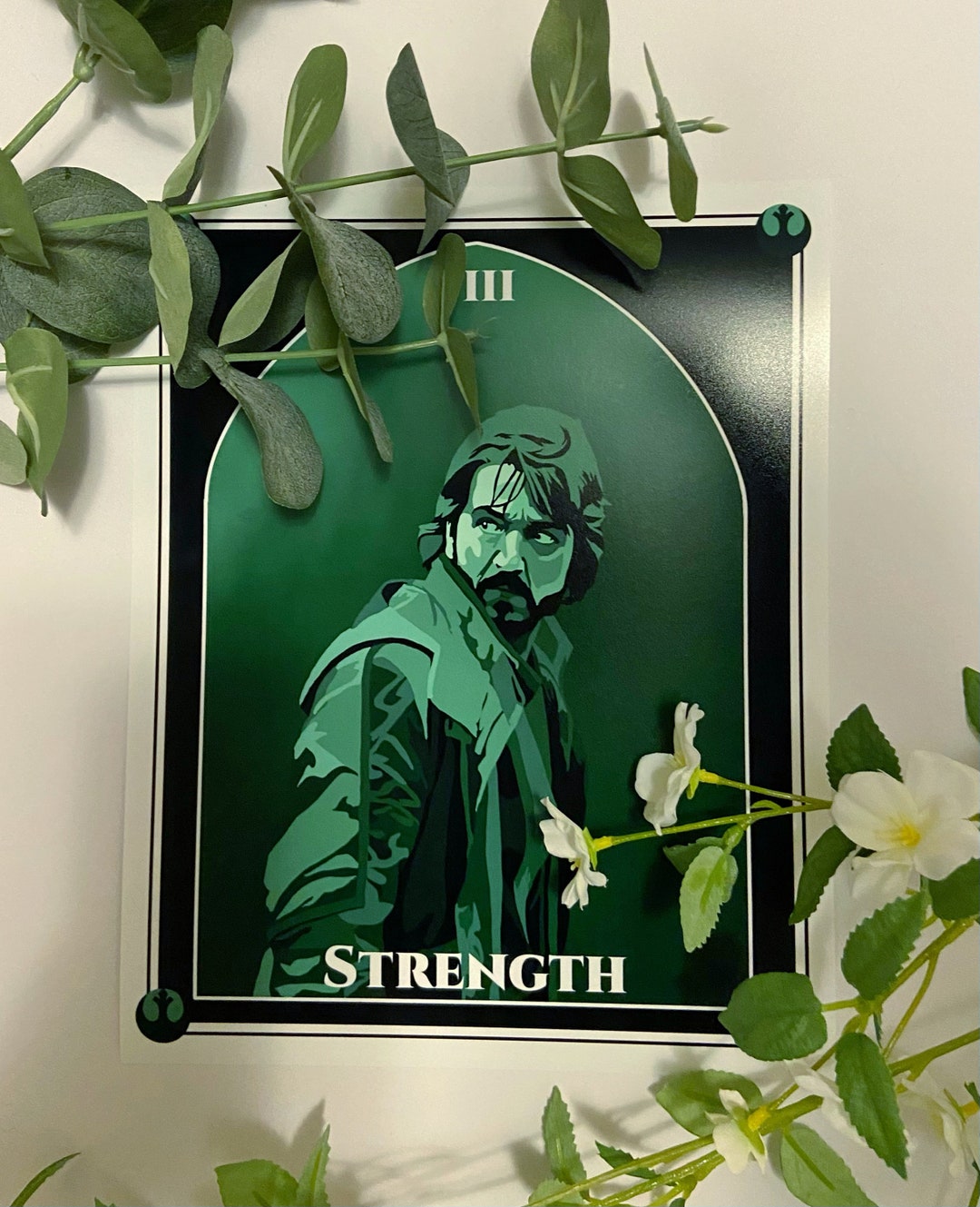 Tarot Card Cassian Print Andor Strength Art Star Wars Wall Art Rogue ...