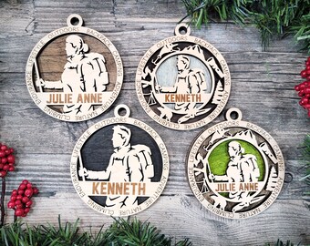 Hiking, personalized Ornament, custom Ornament