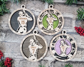 Personalized Baseball Christmas Ornament, Stadium Series Gift