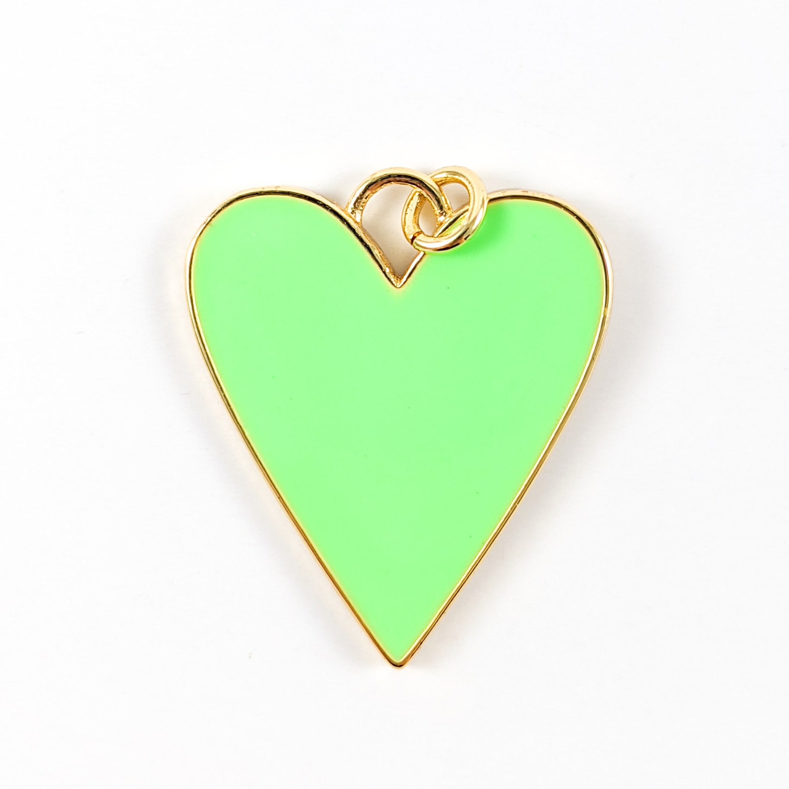 Enamel Heart Pendant Etsy