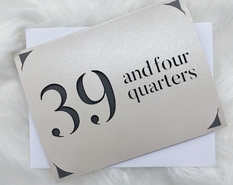 Happy Birthday, 40th Birthday, Happy Birthday Card, Happy 40th Birthday, 40, Forty, Customized Card, Birthday, Birthday Card