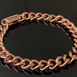 Women’s pure copper cuban link bracelet-COPBR14