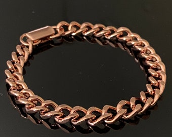 Women’s pure copper cuban link bracelet-COPBR14