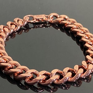 Pure Copper Cuban Link Bracelet COPBR11 
