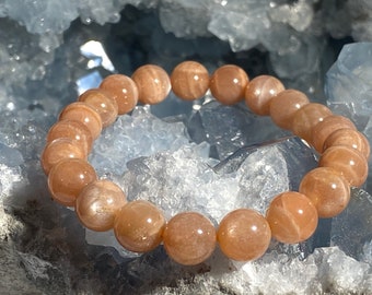 Natural Sunstone bracelet | healing bracelet |gemstone bracelet | chakra stone bracelet  |strength | good fortune |cleansing properties