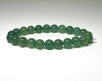 Green aventurine Gemstone bracelet- healing bracelet | chakra stone | beaded bracelet | prosperity | abundance |balance |stone of luck |
