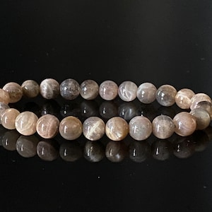 Top quality black Moonstone bracelet | Gemstone bracelet | Protection | Intuition | Meditation |