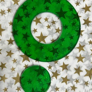 96 Coe WATERJET precut WREATH Glass shape for Fused art GLASS  Supplies Water Jet Cut Design for Stained Glass mosaic art glass fusing