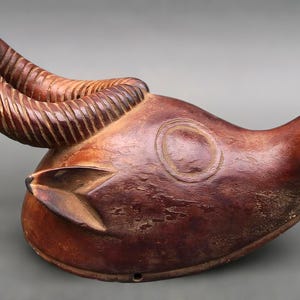 African GOURO mask cow IVORY COAST * Africa wood tribal art dance mask Evory Coast Tribe Tribal art wooden mask carved