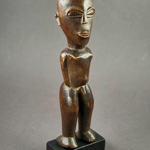 Männliche LOBI BATHEBA Phuwe Altarfigur Burkina Faso Afrika * Afrikanische Tribal Holz Figur Figurine Skulptur Statuette Statue primitive Ku