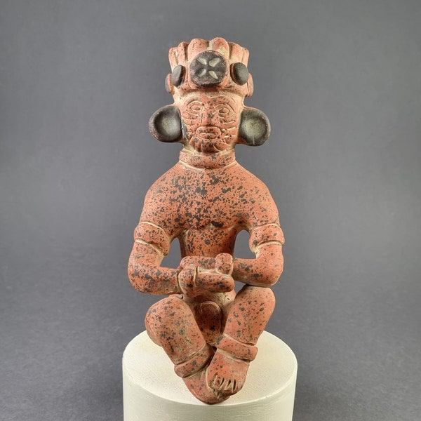 MAYA Keramik Figur MEXIKO * Mesoamerika Azteken Skulptur indigen Terrakotta präkolumbianisch Tonfigur figurine clay Skulpturen Mexico Art