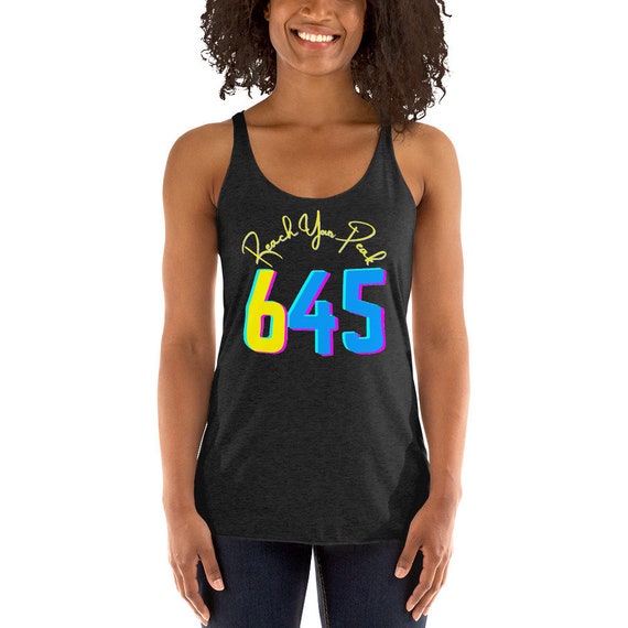 645 Beachbody Reach Your Peak Workout Racerback Tank Top Gym