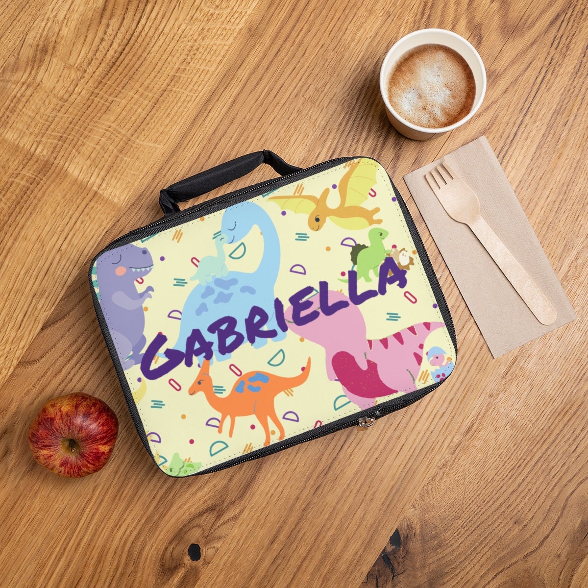 Prehistoric Friends Personalized Blue Lunch Box