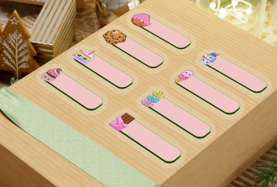 Cute Kawaii Sweets Name Sticker Labels Kawaii Bakery Name - Etsy
