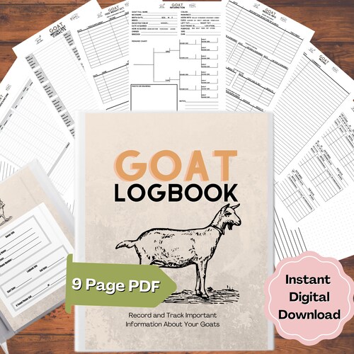 Printable Goat Record Sheets Etsy