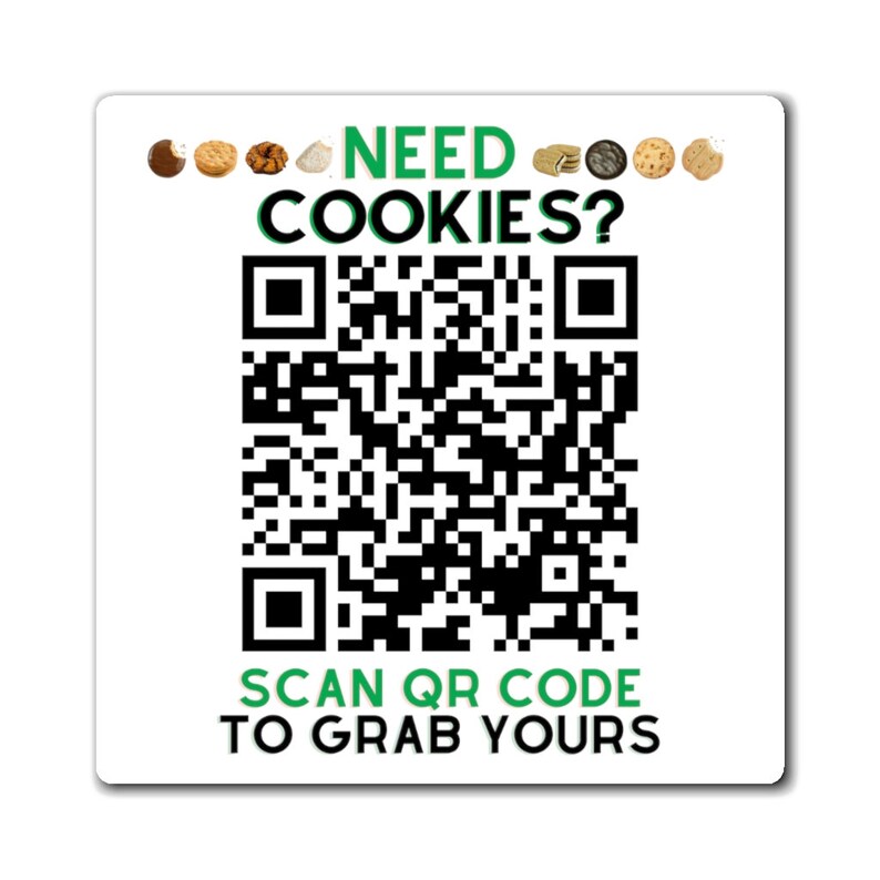 Girl Scout Custom QR Code Car Digital Cookie QR Code Etsy Ireland