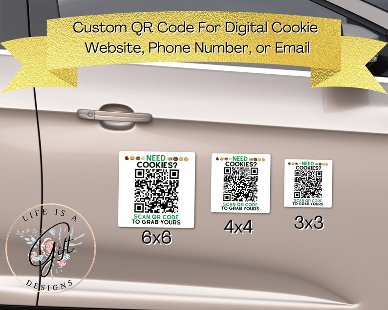 Girl Scout Custom QR Code Car Digital Cookie QR Code Etsy Ireland