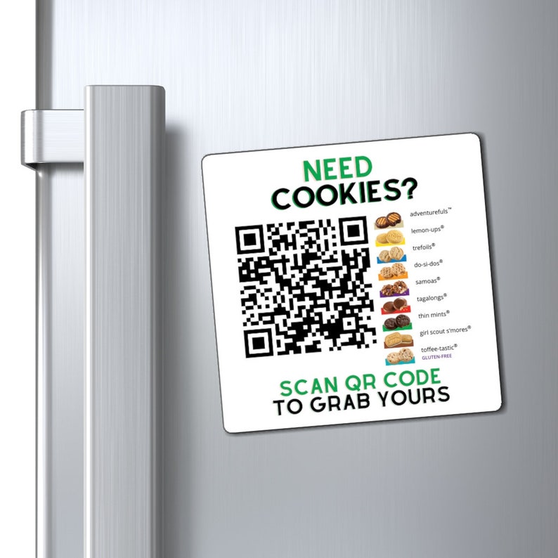 Digital Cookie QR Code Car G Scout Cookies Car Etsy