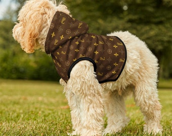 Luis Pawtton Designer Dog Hoodie, Fancy Dog Hoodie, Bougie Dog, Glam Luxury Dog Clothes, Cute Dog Hoodie