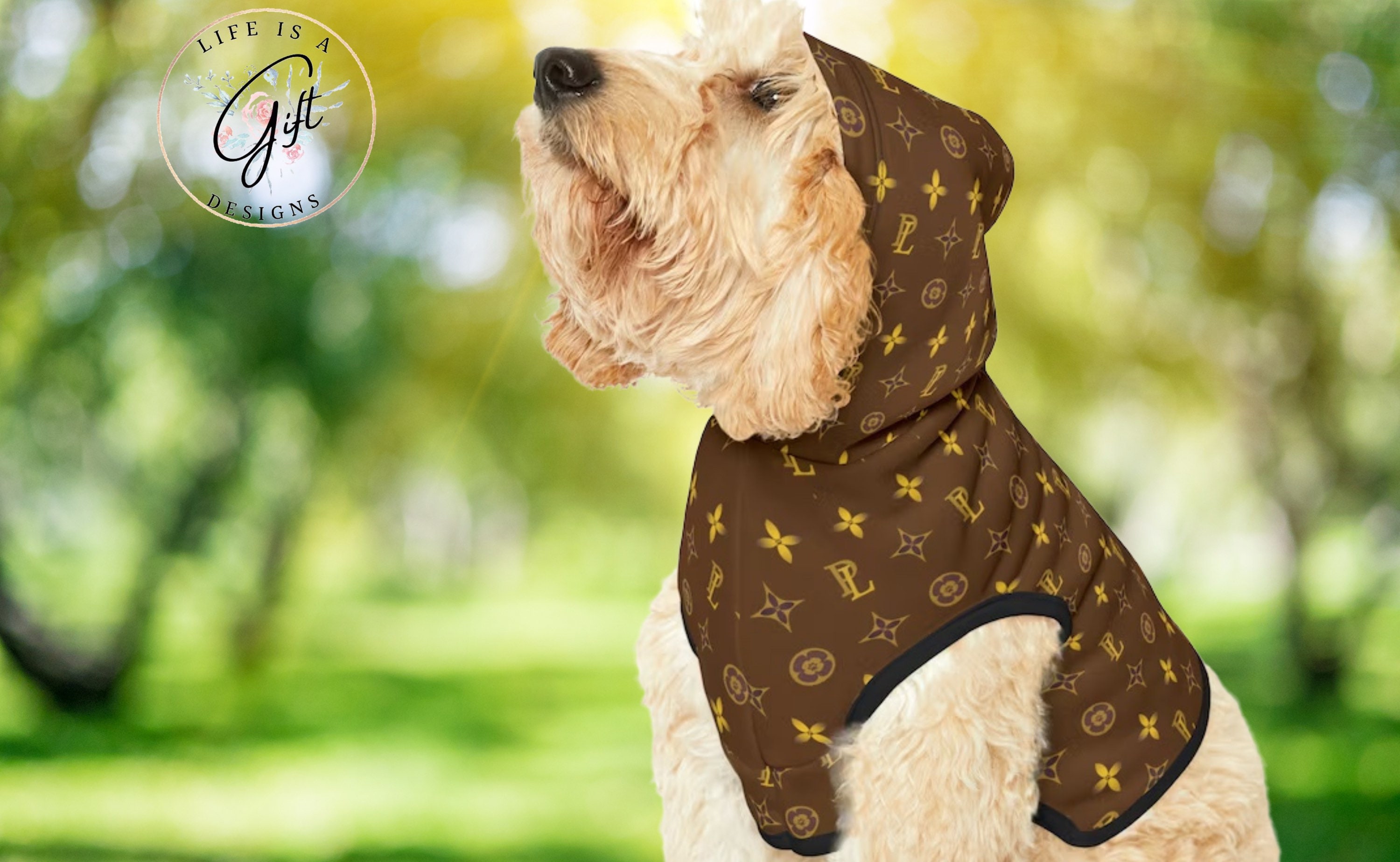 Designer Inspired Hoodie - Louis Vuitton at The Honest Dog