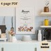 Funny Dinner Menu 4 PDF Print Bundle, Kitchen Printables, Funny Kitchen ...