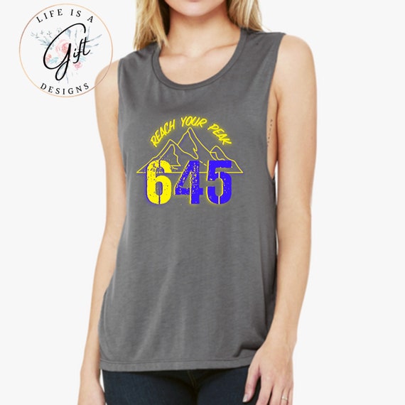 Reach Your Peak Beachbody 645 Challenge Muscle Tank Top Shirt