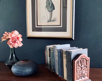 A Gorgeous English Late 19th/Early 20th Century Walnut Hand Crafted Folding Very Long Bookend.