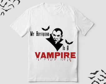 DRÁCULA, vampiro, gótico, espeluznante, Halloween SVG/PNG, novio vampiro, camiseta de vampiro, camiseta de Drácula