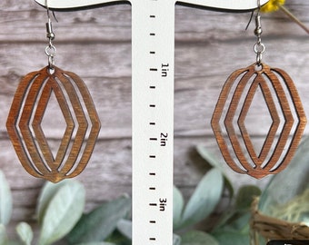 Remi // Handcrafted Wood Earrings